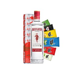 Combo Gin Beefeater london com 05 Redbull Melancia + 05 Gelo de Sabor