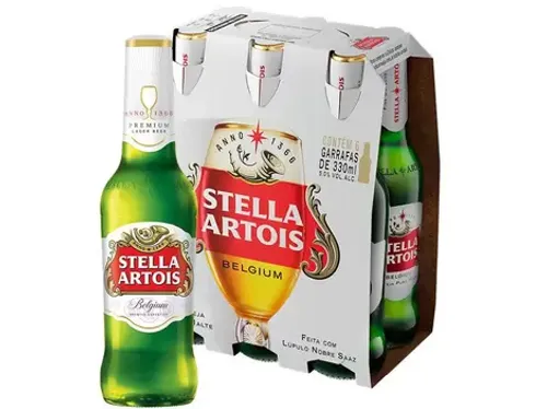 Caixa Stella 330 ml Long Neck com 6 un