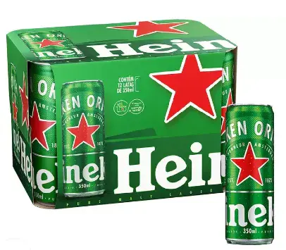 Caixa Heineken 350 ml Slim com 12 un