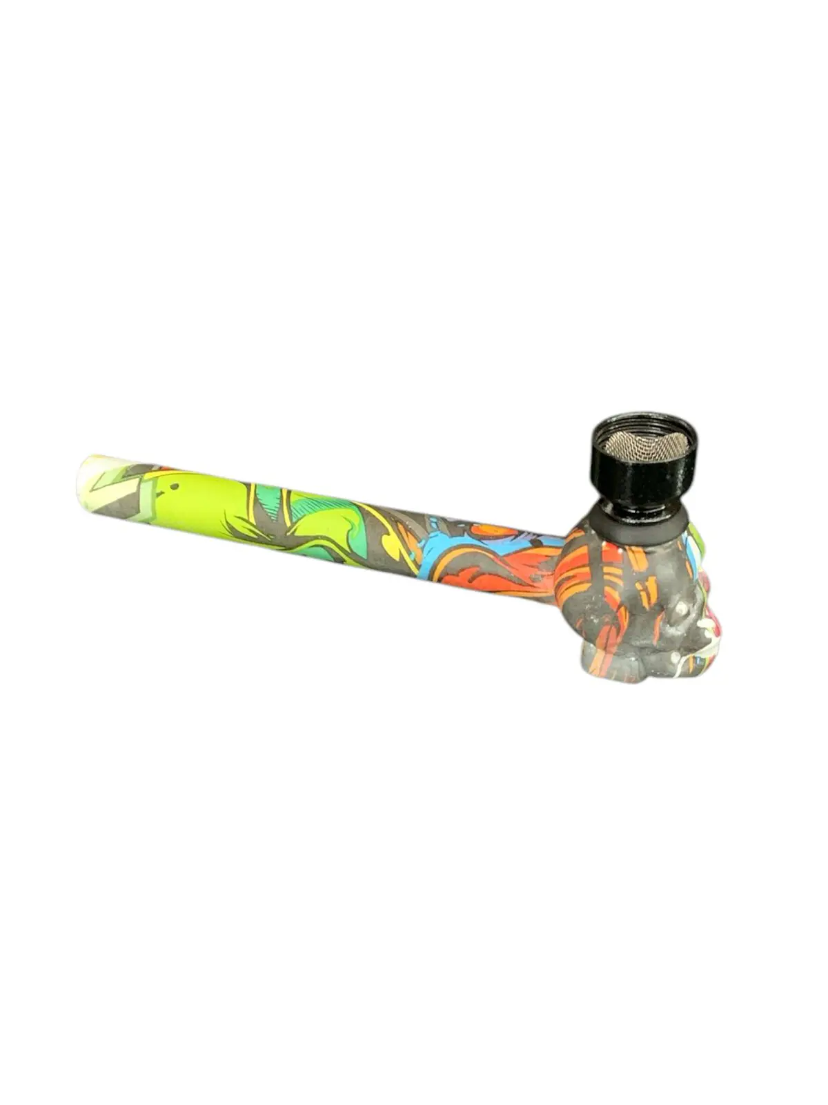 Pipe de Vidro Caveira Desenhado