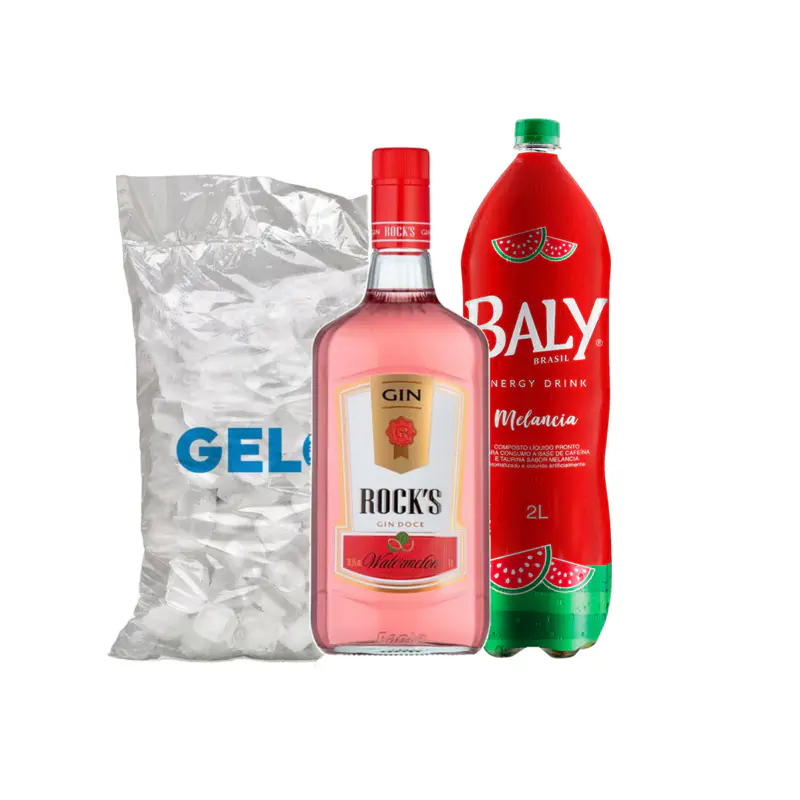 Combo de Gin Rocks Watermelon com Baly Melancia