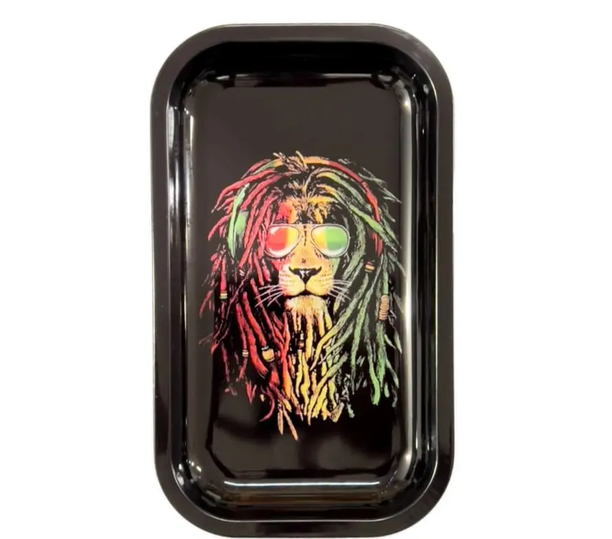 Bandeja de Metal Grande - Leão Rasta