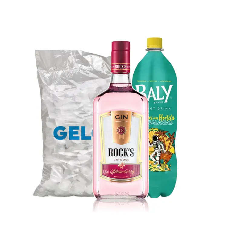 Combo de Gin Rocks Seco com Baly Abacaxi com Hortelã