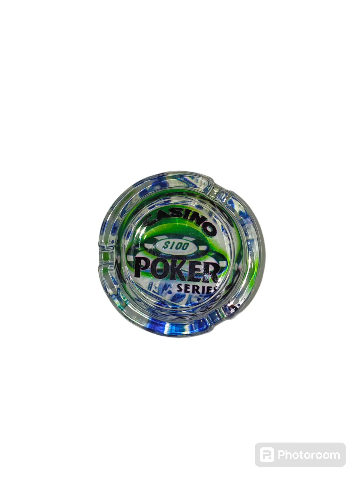 Cinzeiro de Vidro Casino Poker