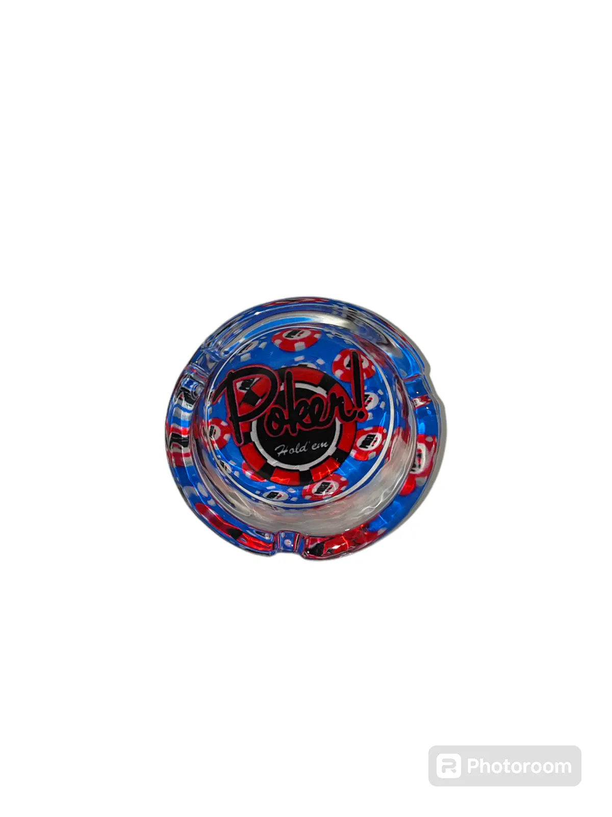 Cinzeiro de Vidro Poker