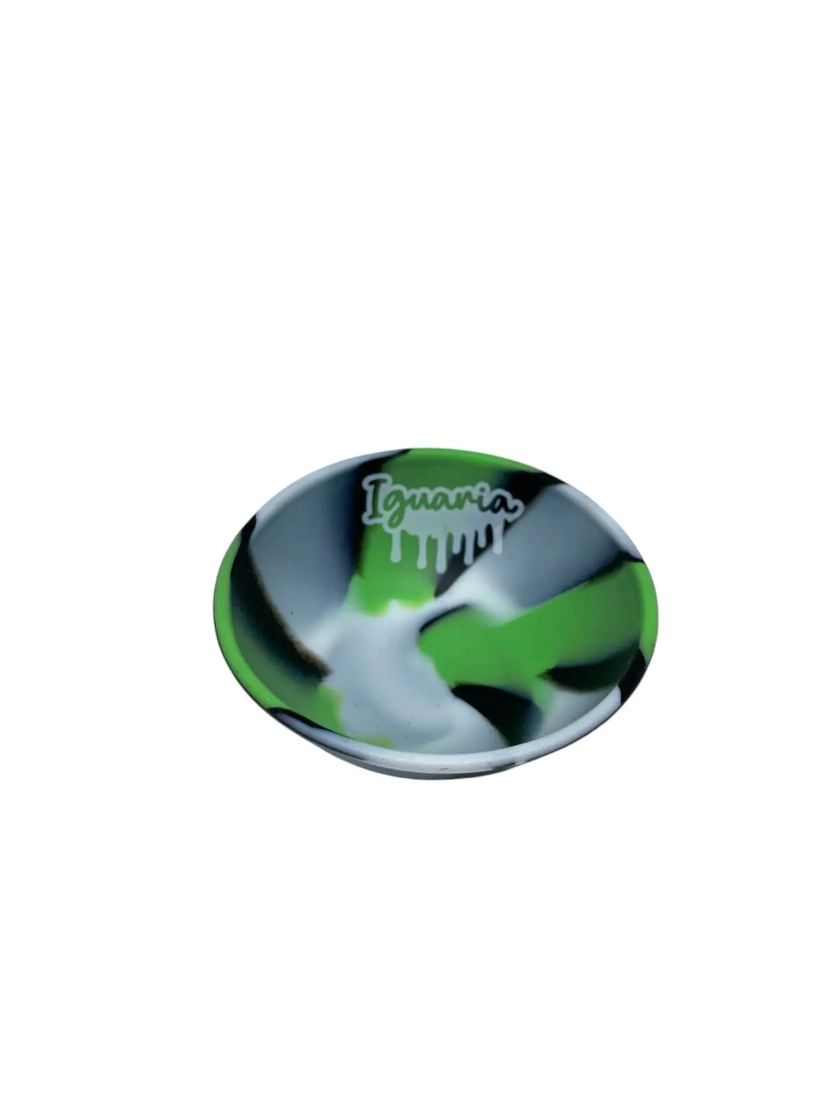 Cuia de Silicone Iguaria - Verde com Preto e Branco