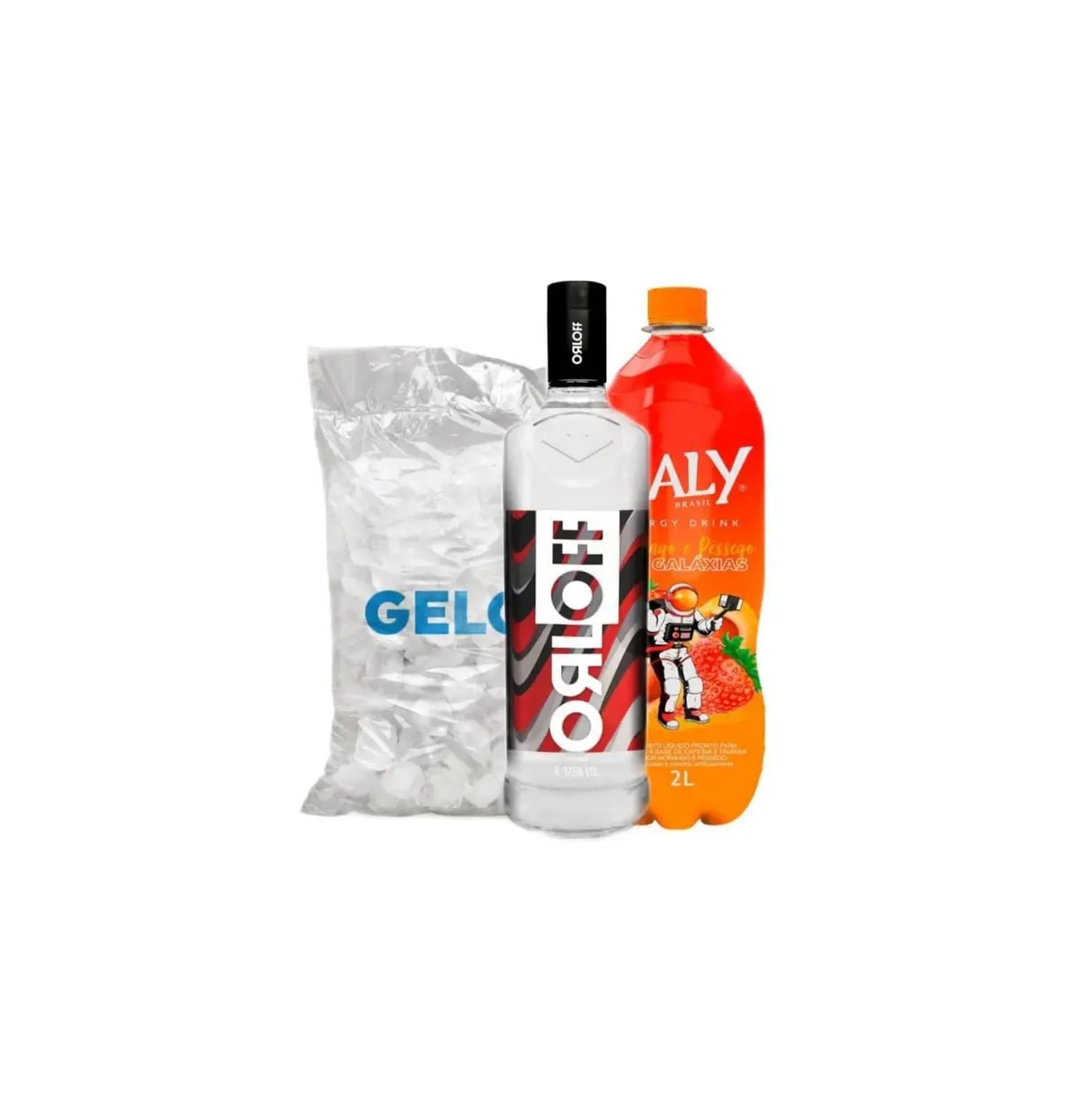 Combo Orloff com Baly Morango e Pêssego 2L