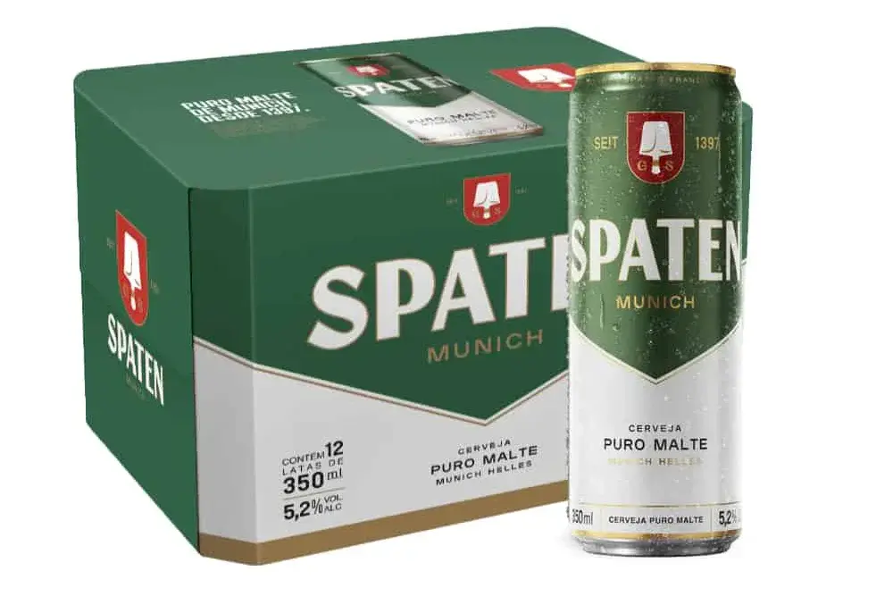 Caixa Spaten 350 ml Slim com 12 un