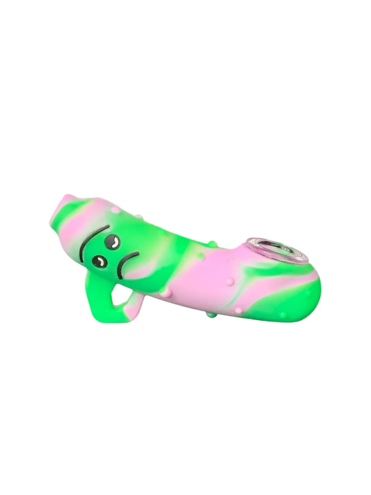 Pipe de Silicone Rosa/Verde
