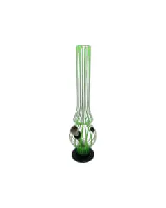 Bong de Acrílico Listrado - Verde