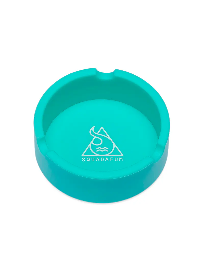 Cinzeiro Squadafum Redondo Verde Água