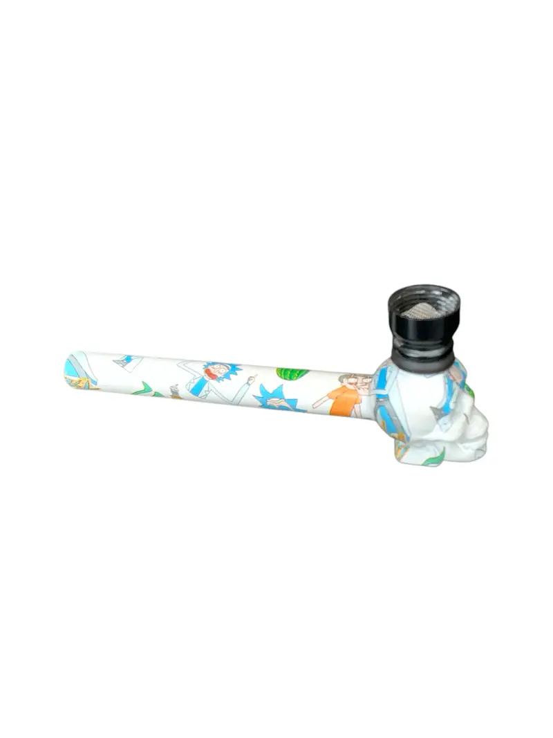 Pipe de Vidro Caveira Rick And Morty